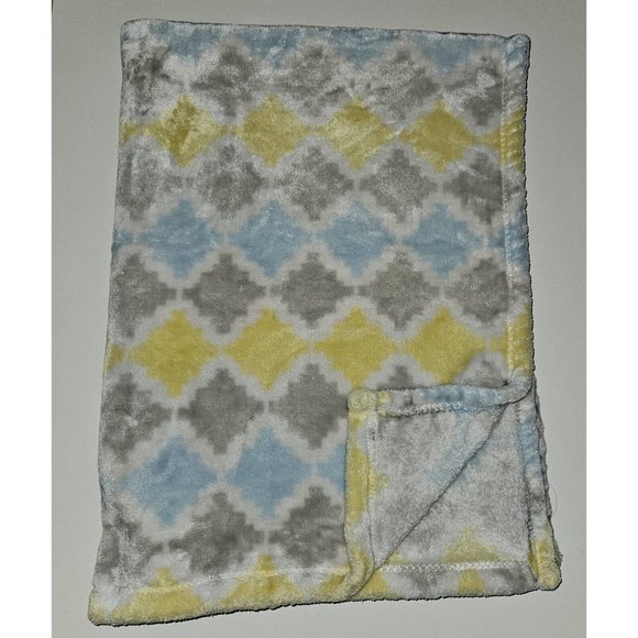 Baby Starters Bedding Baby Starters Fleece Baby Blanket Gray Yellow